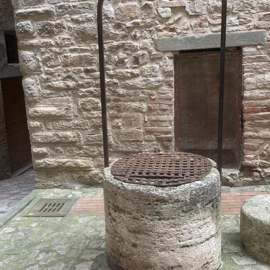 Old Roman well near the entrance to Todi’s underground cisterns