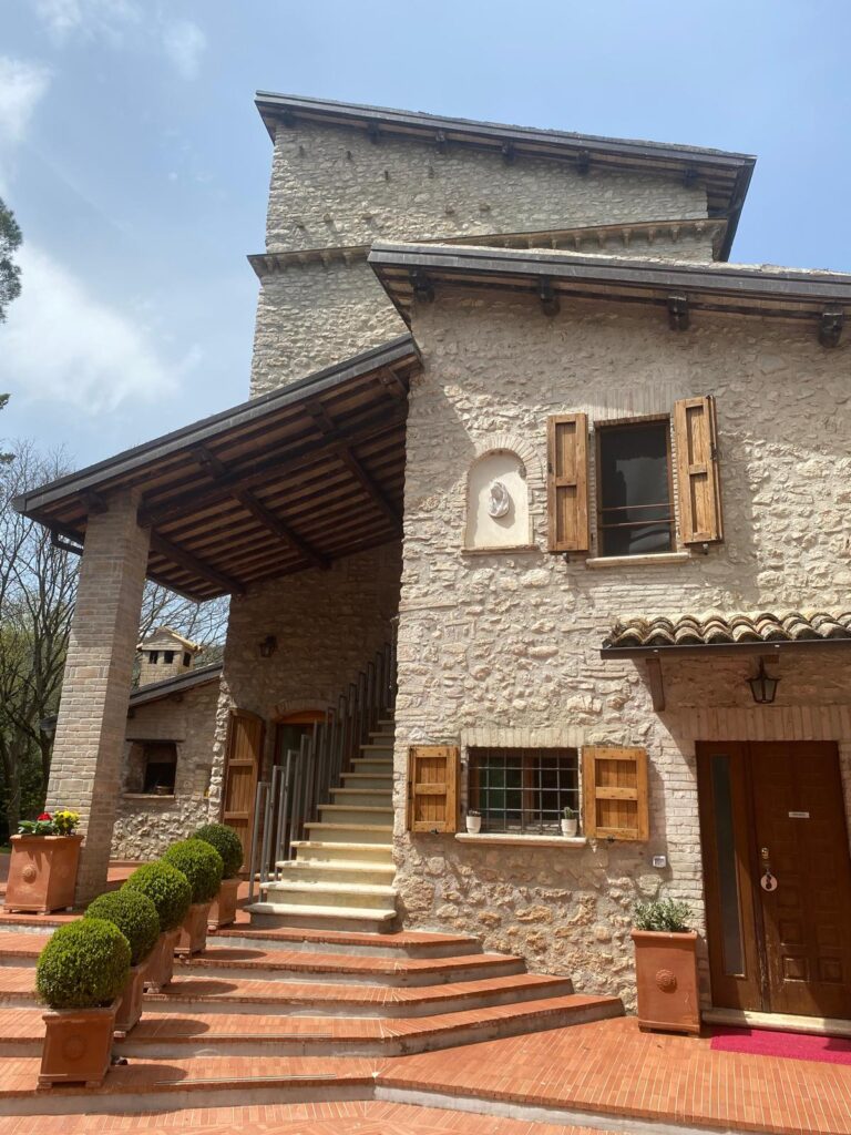 Peaceful countryside view at Adagio Umbro B&B in Spoleto with green outdoor space and quiet atmosphere