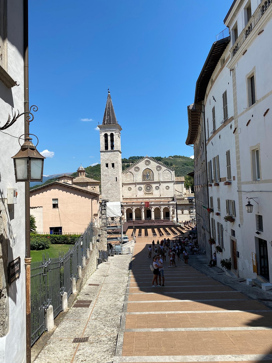 Scalinata and Piazza del Duomo steps in Spoleto