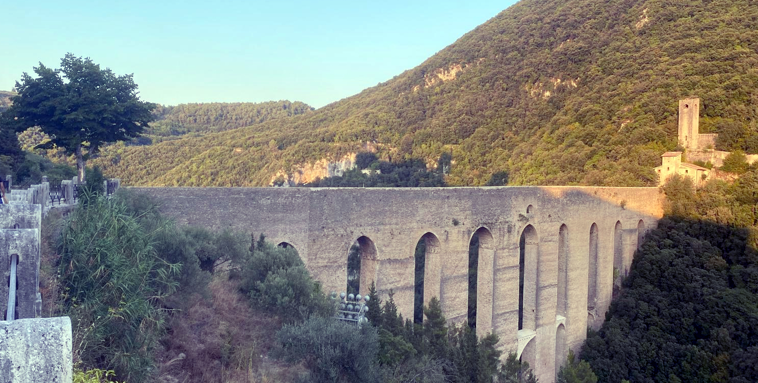 Ponte delle Torri in Spoleto with dramatic valley views
