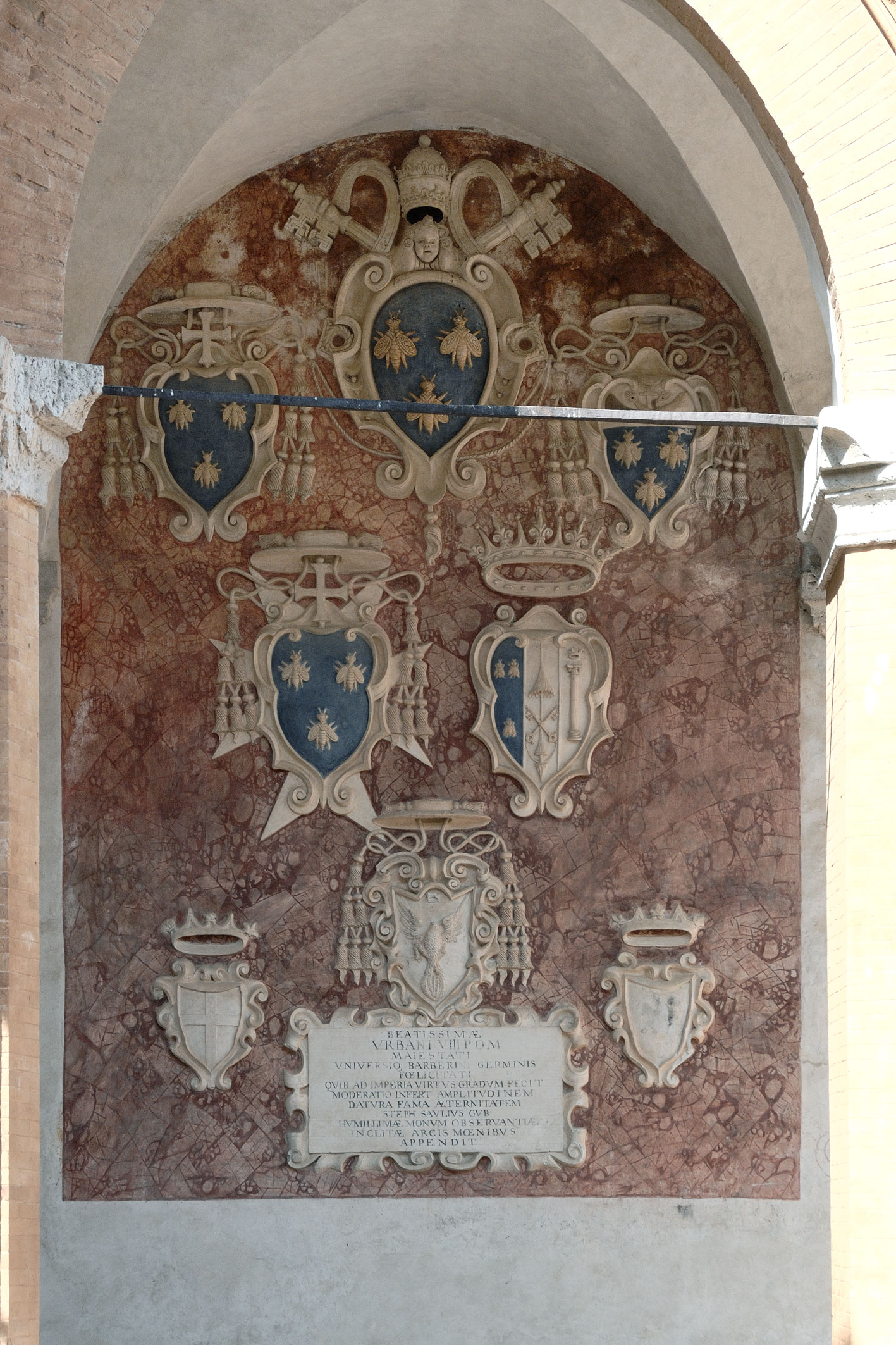 Coat of Arms on Courtyard of Honour Loggia