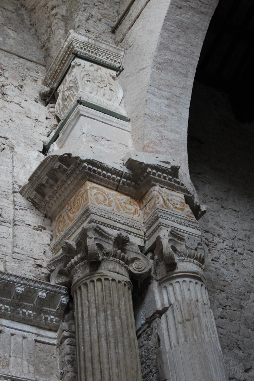 Decorated Columns inside the Basilica