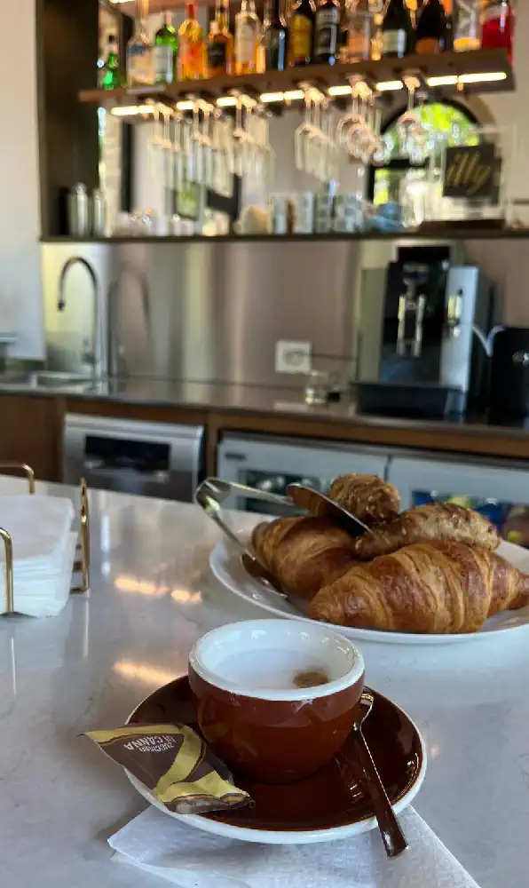 Freshly ground coffee at Adagio Umbro B&B near Spoleto