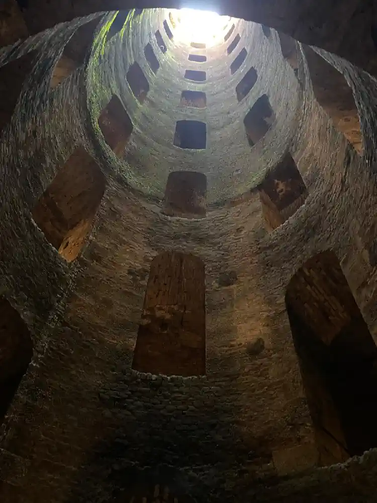 Interior of St Patrick’s Well in Orvieto