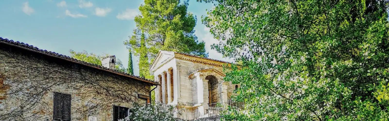 Tempietto del Clitunno UNESCO monument in Umbria