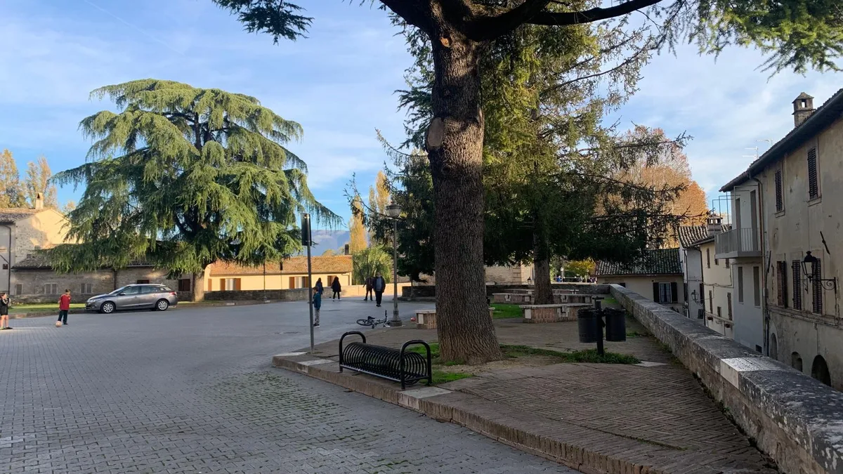 Historic architecture in Bevagna, Umbria