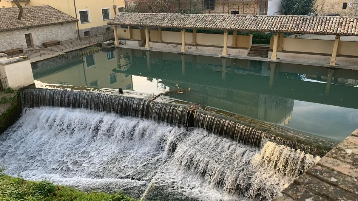 Historic town view in Bevagna, Umbria